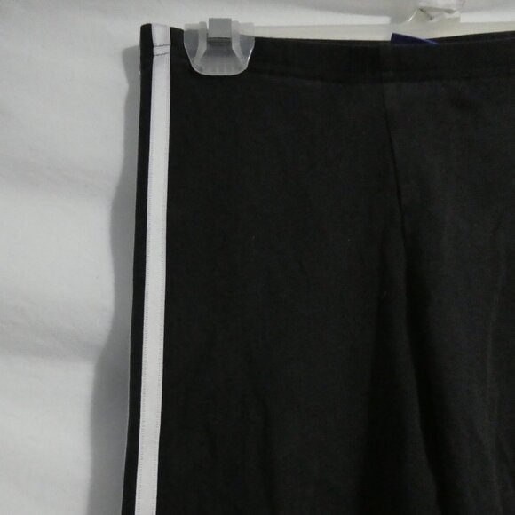 ADIDAS | kids 11 - 12 years - medium | Black Exercise Leggings | White Stripes - Picture 3 of 16